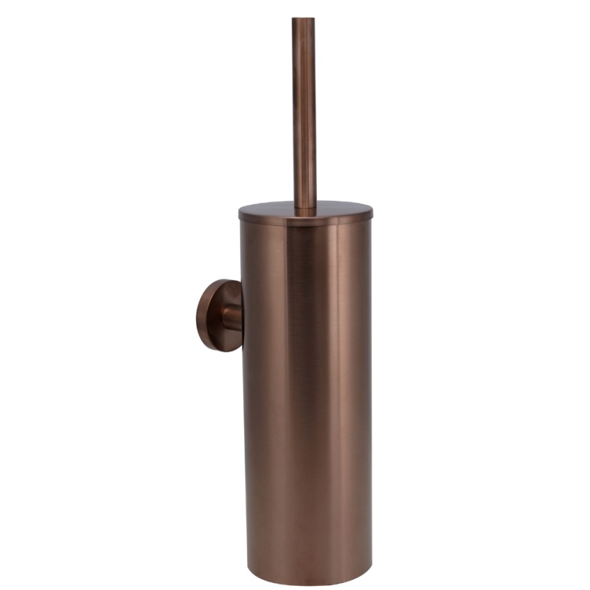 JTP Vos Brushed Bronze Toilet Brush Set Cut Out